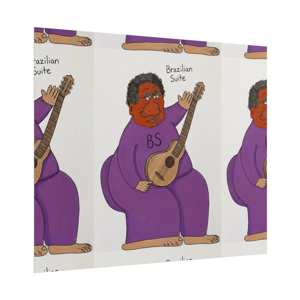 Brazilian Suite Guitarist Rolled Poster