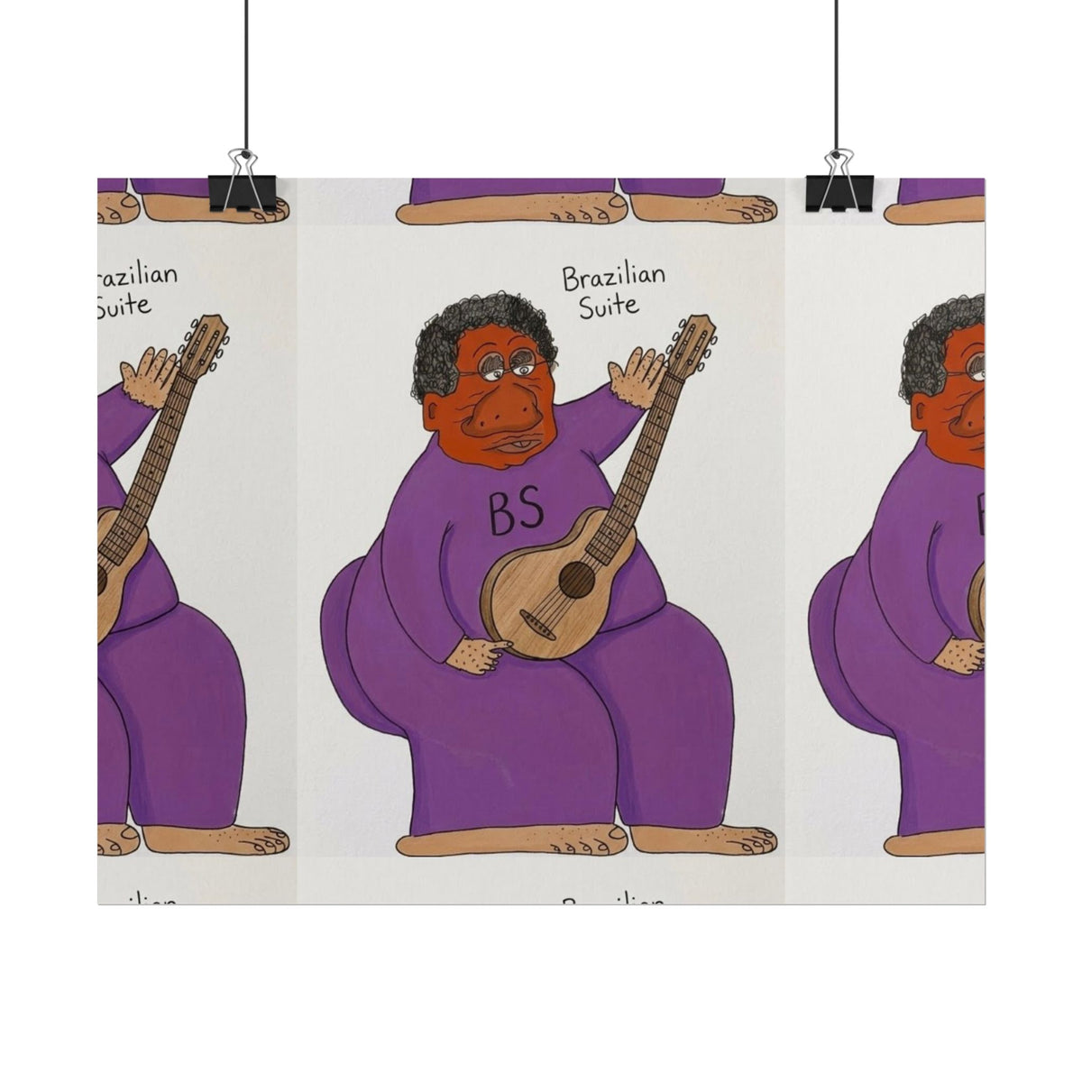 Brazilian Suite Guitarist Rolled Poster