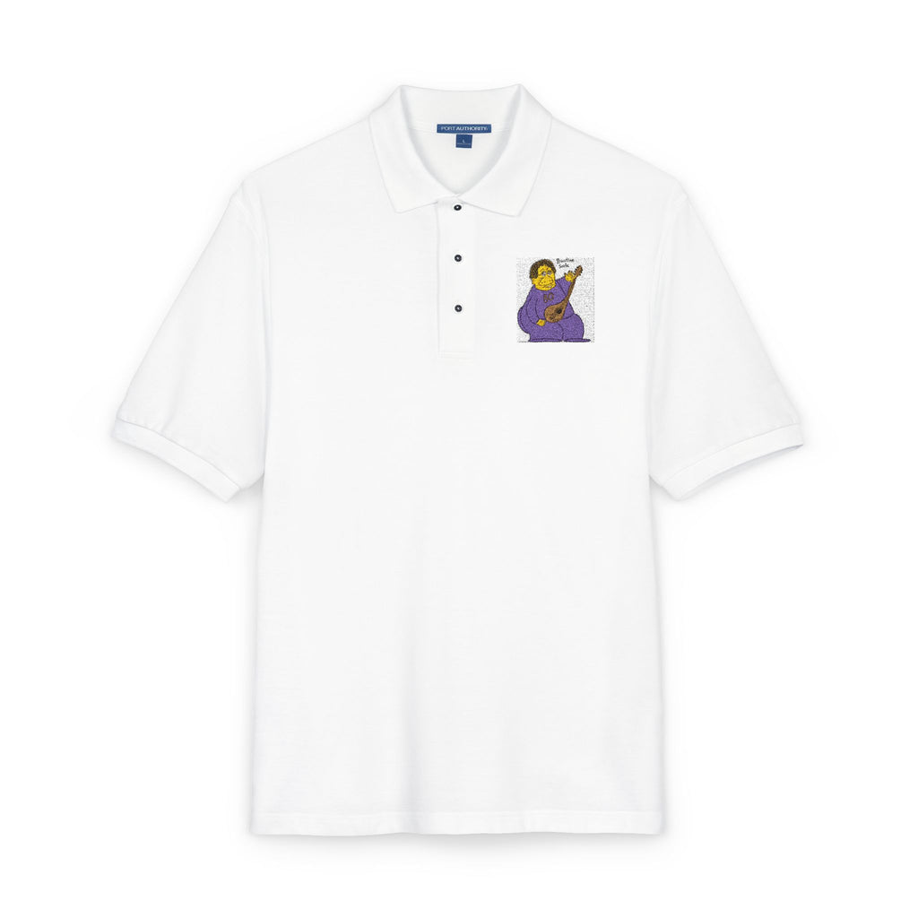 Embroidered Purple Dancer Polo