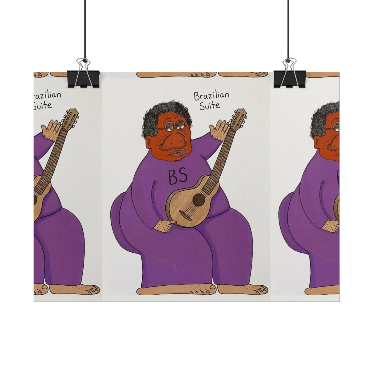 Brazilian Suite Guitarist Rolled Poster