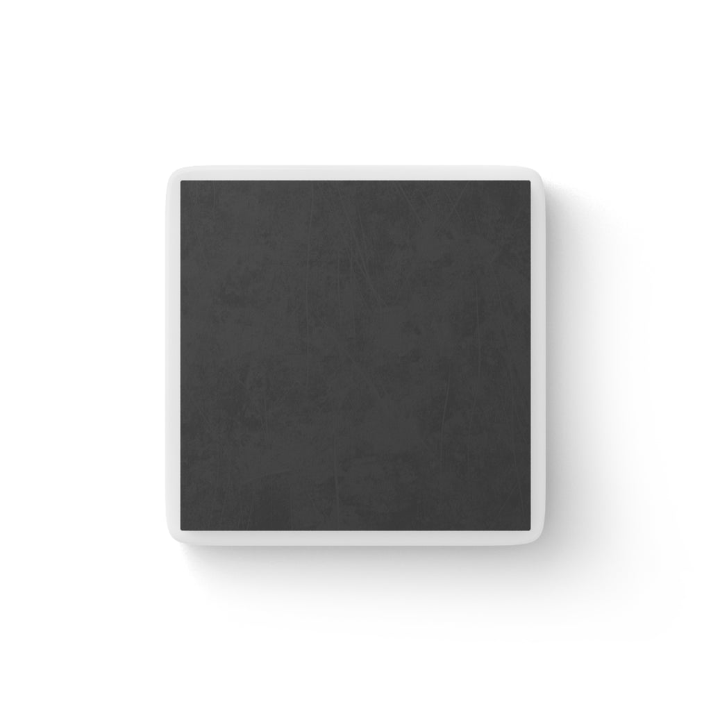 Square Porcelain Magnet — Cute Cartoon Doctor Character "Doctor Fletcher Here to Help"