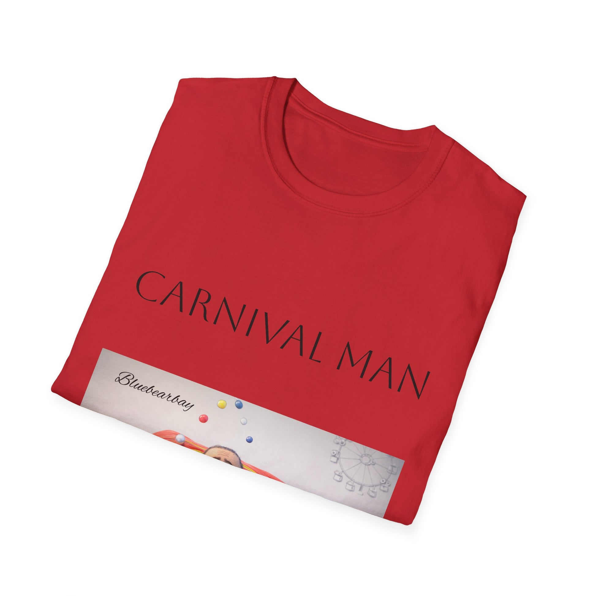 T-Shirt — "Carnival Man" Colorful Clown Art Tee