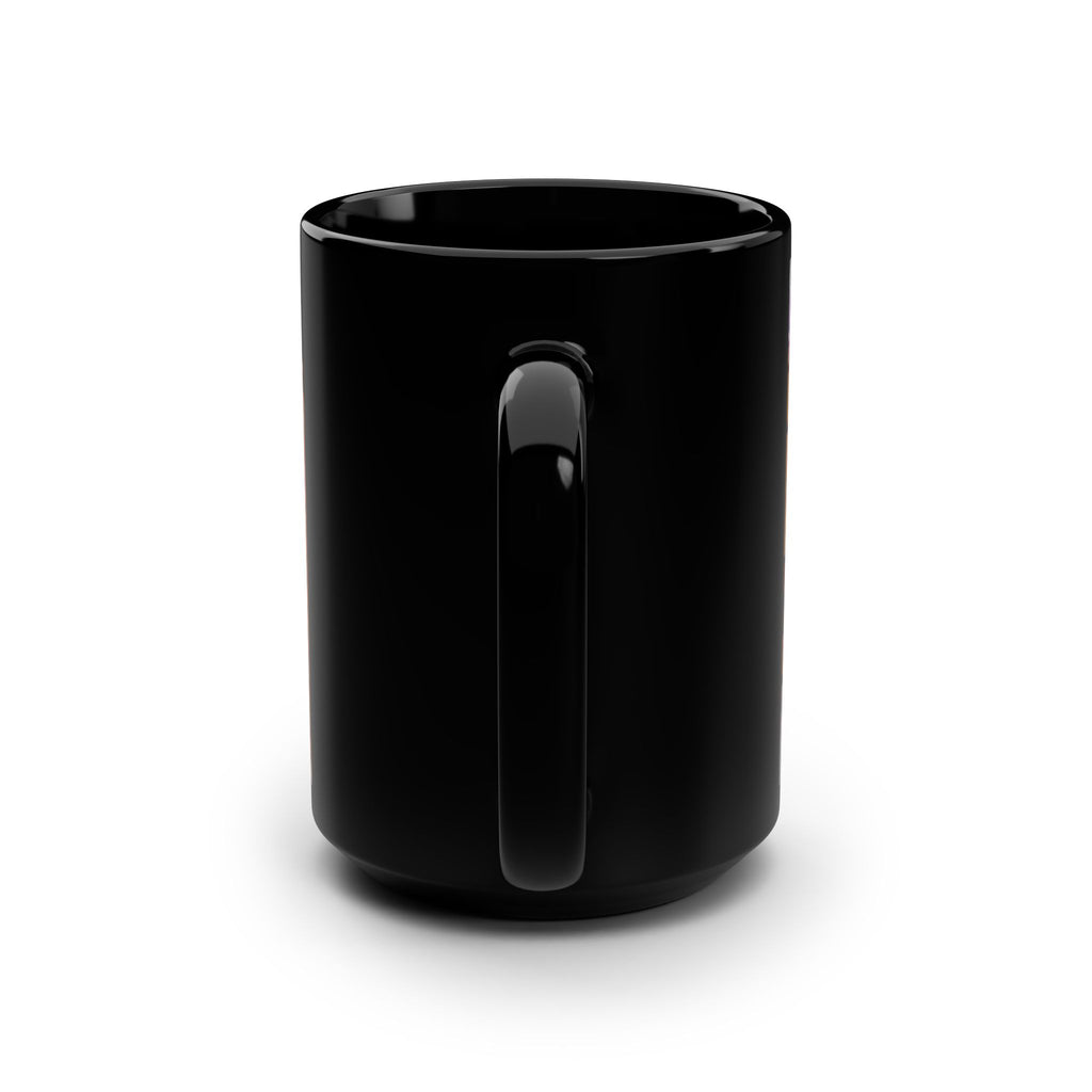 15oz Black Mug — "I Made Eggs" Funny Face Breakfast Coffee Cup