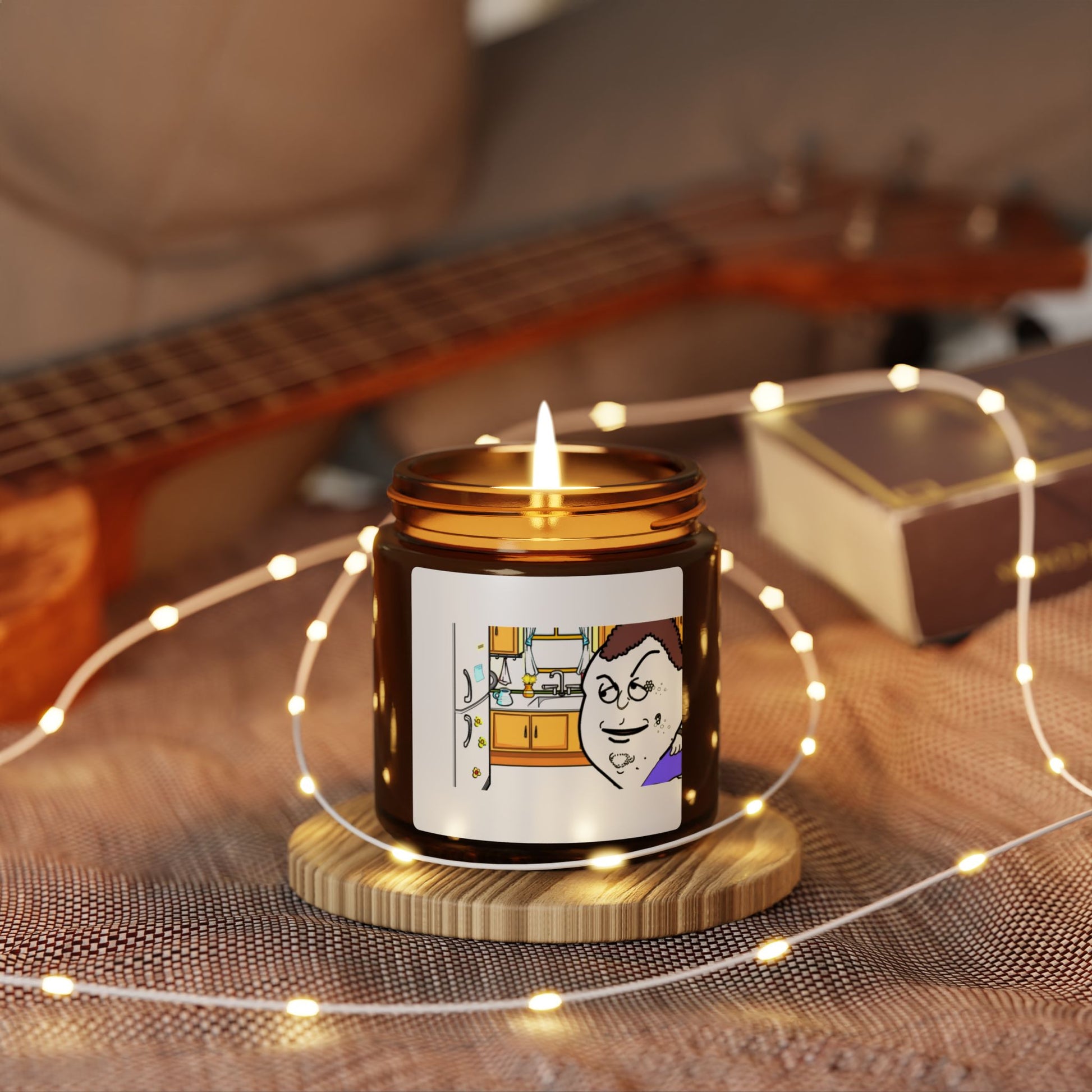 Kitchen Nostalgia Soy Candle — Amber Jar Scented Candle (Multi-Size)