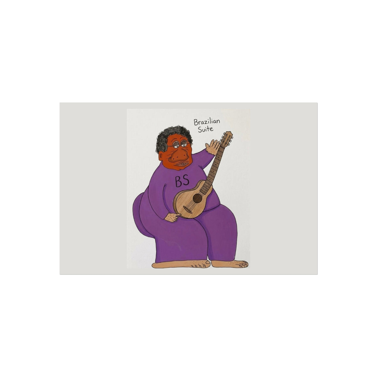 Brazilian Samba Guitarist Fine Art Poster