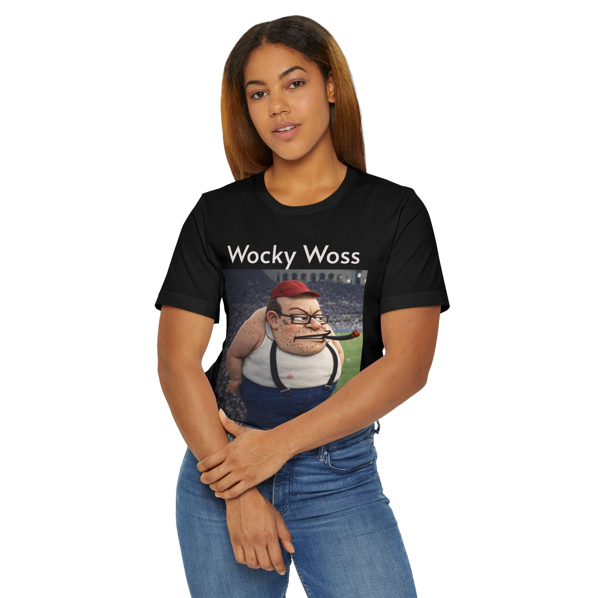 Wocky Woss Graphic T-Shirt — Humorous Vintage Cartoon Character Tee