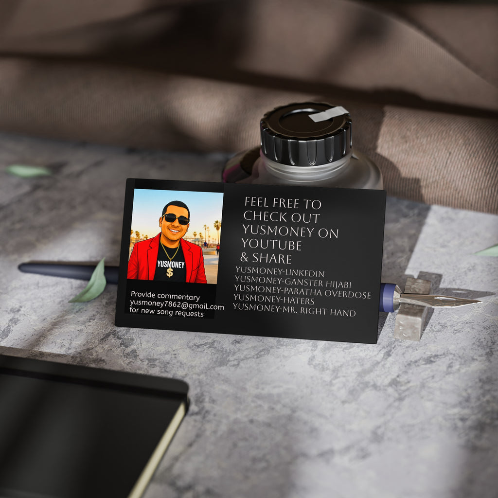 Business Card — Personalized Social Media Promo Card with Photo & Links