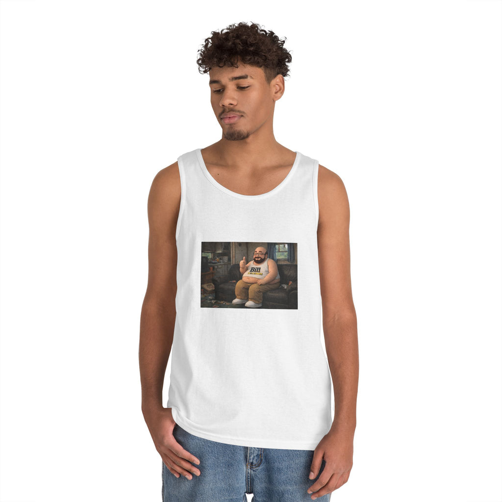 Funny Dad Meme Tank Top — 'Nap King' Graphic Sleeveless Tee