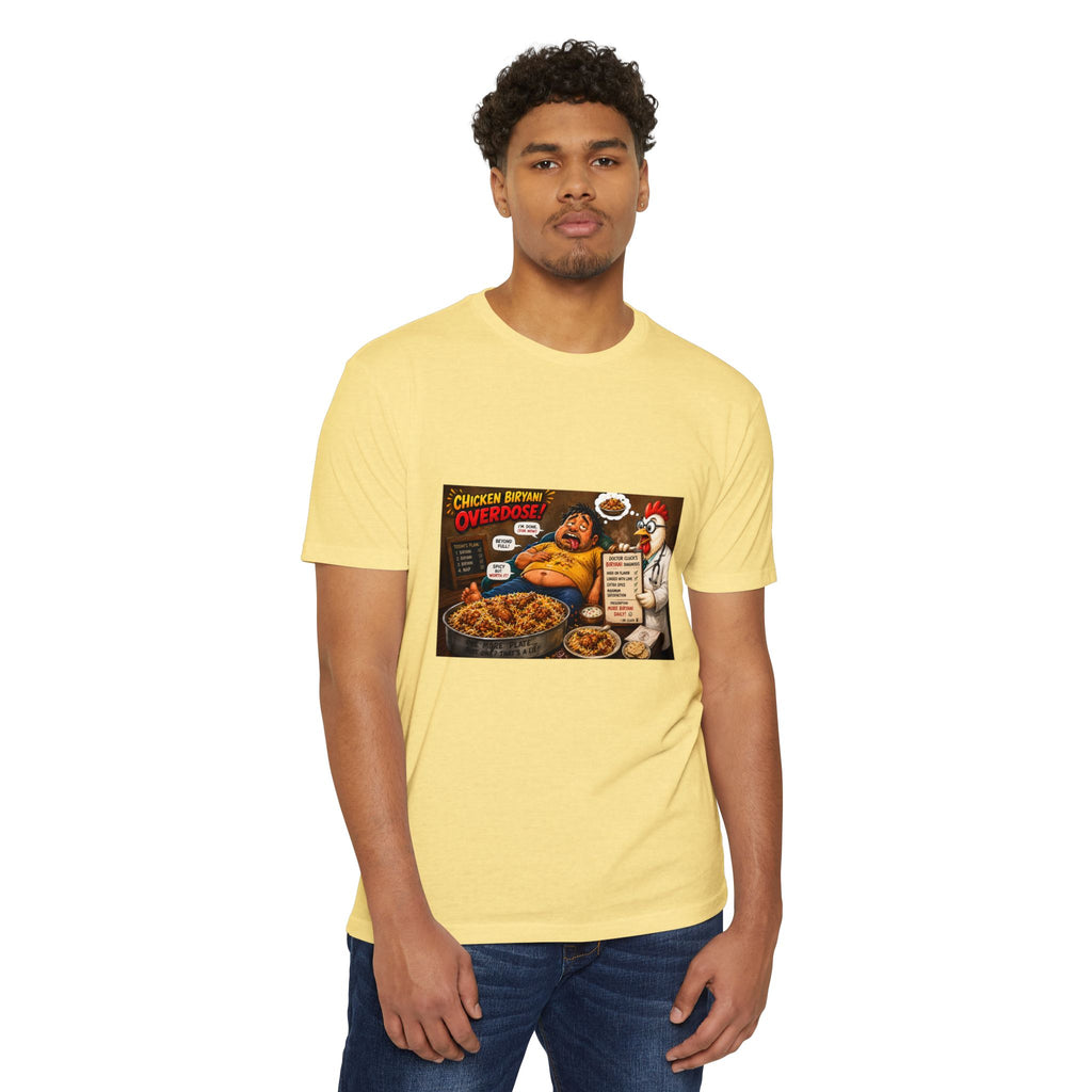 Chicken Biryani 'Overdose' T-Shirt — Funny Foodie Graphic Tee