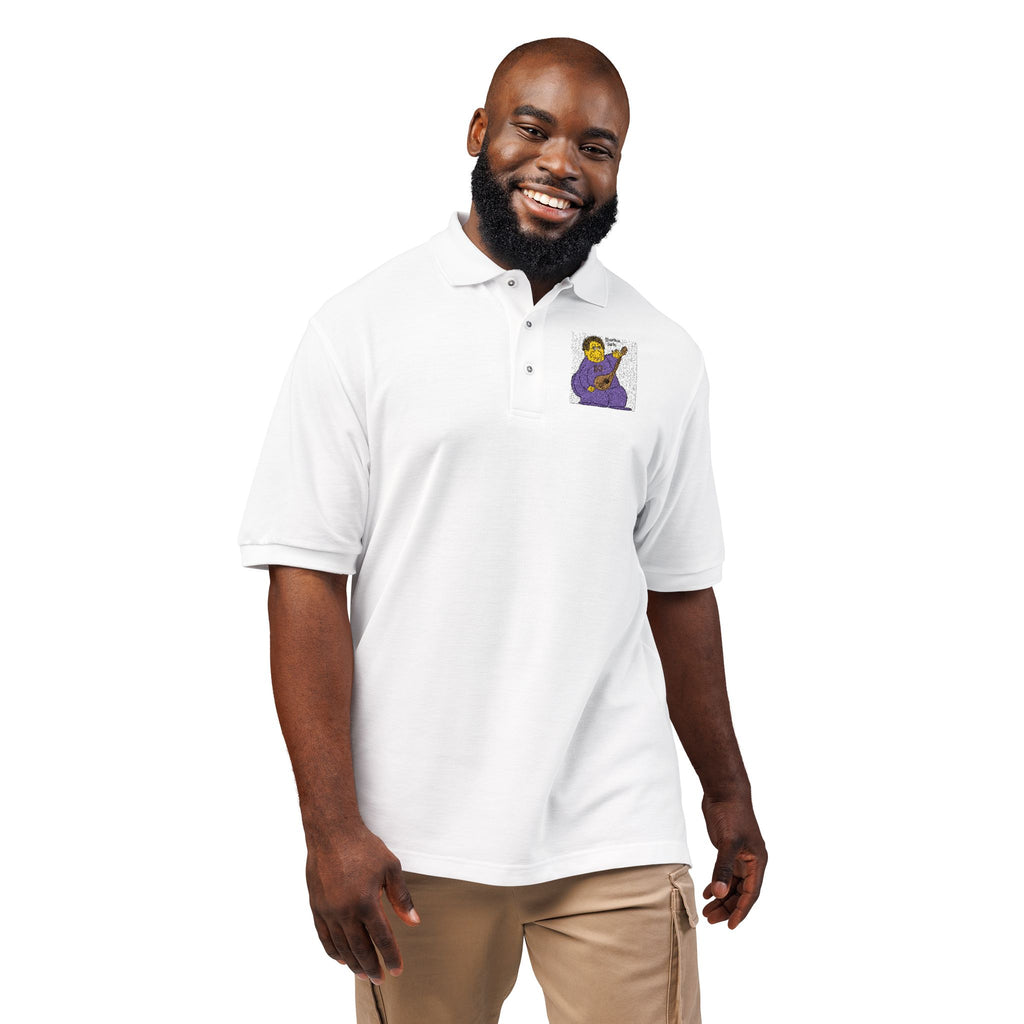 Embroidered Purple Dancer Polo