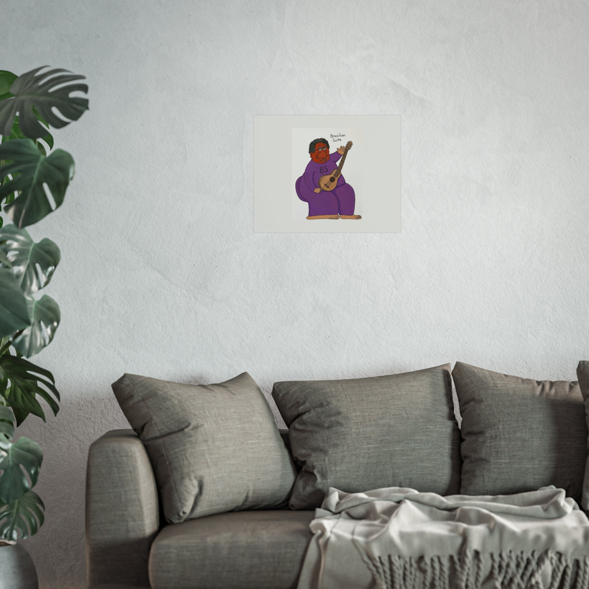 Brazilian Samba Guitarist Fine Art Poster