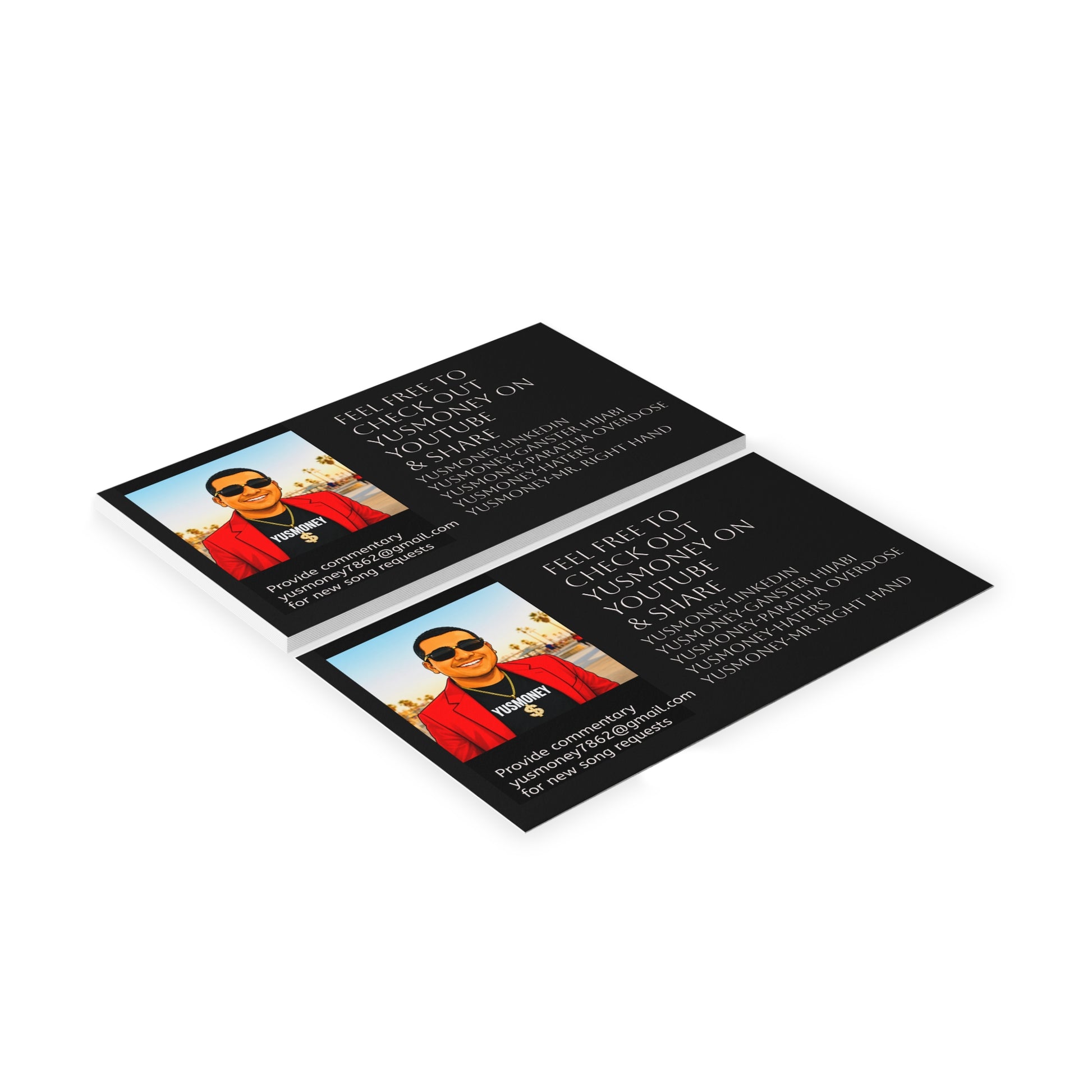 Business Card — Personalized Social Media Promo Card with Photo & Links