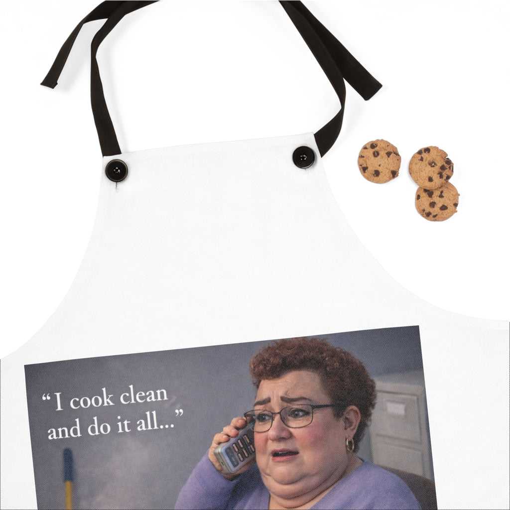 Funny 'I Cook Clean and Do It All...' Apron — Humorous Kitchen Chef Gift