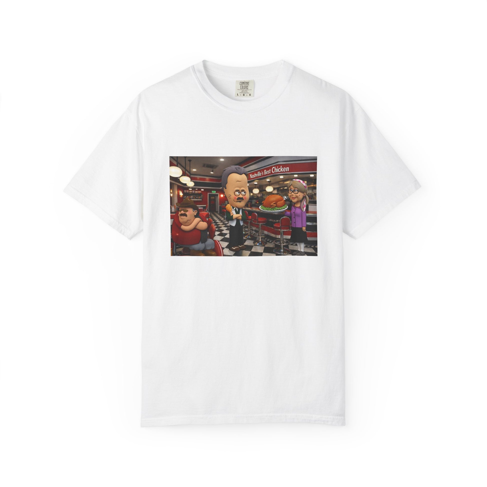 Gallery Corridor Photo T-Shirt — Vintage Hotel Hallway Print