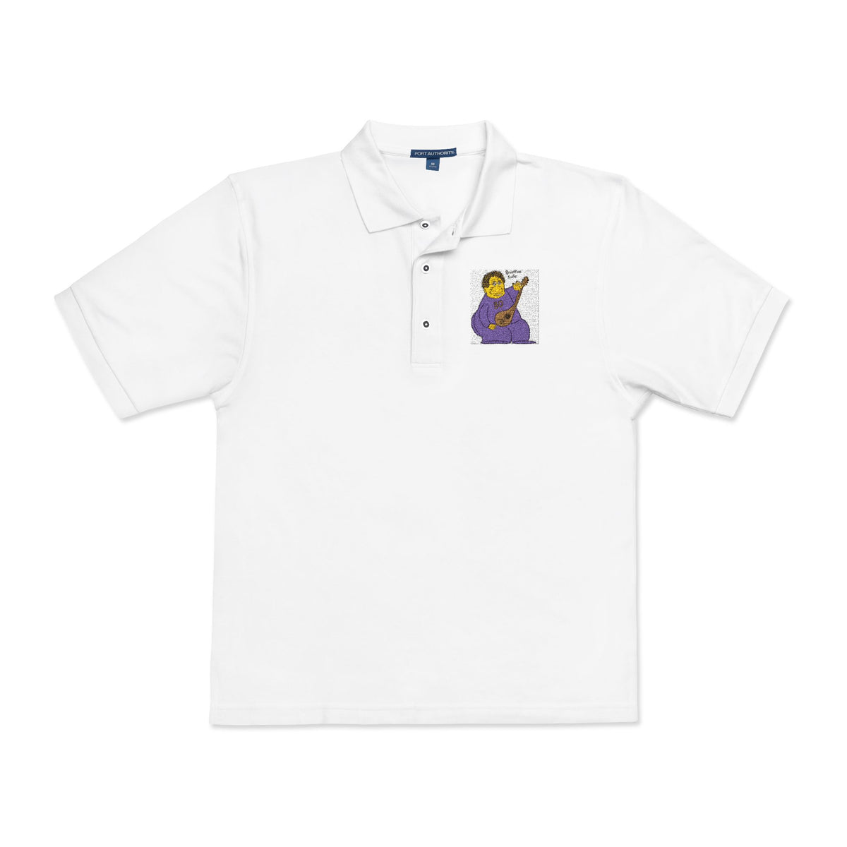 Embroidered Purple Dancer Polo