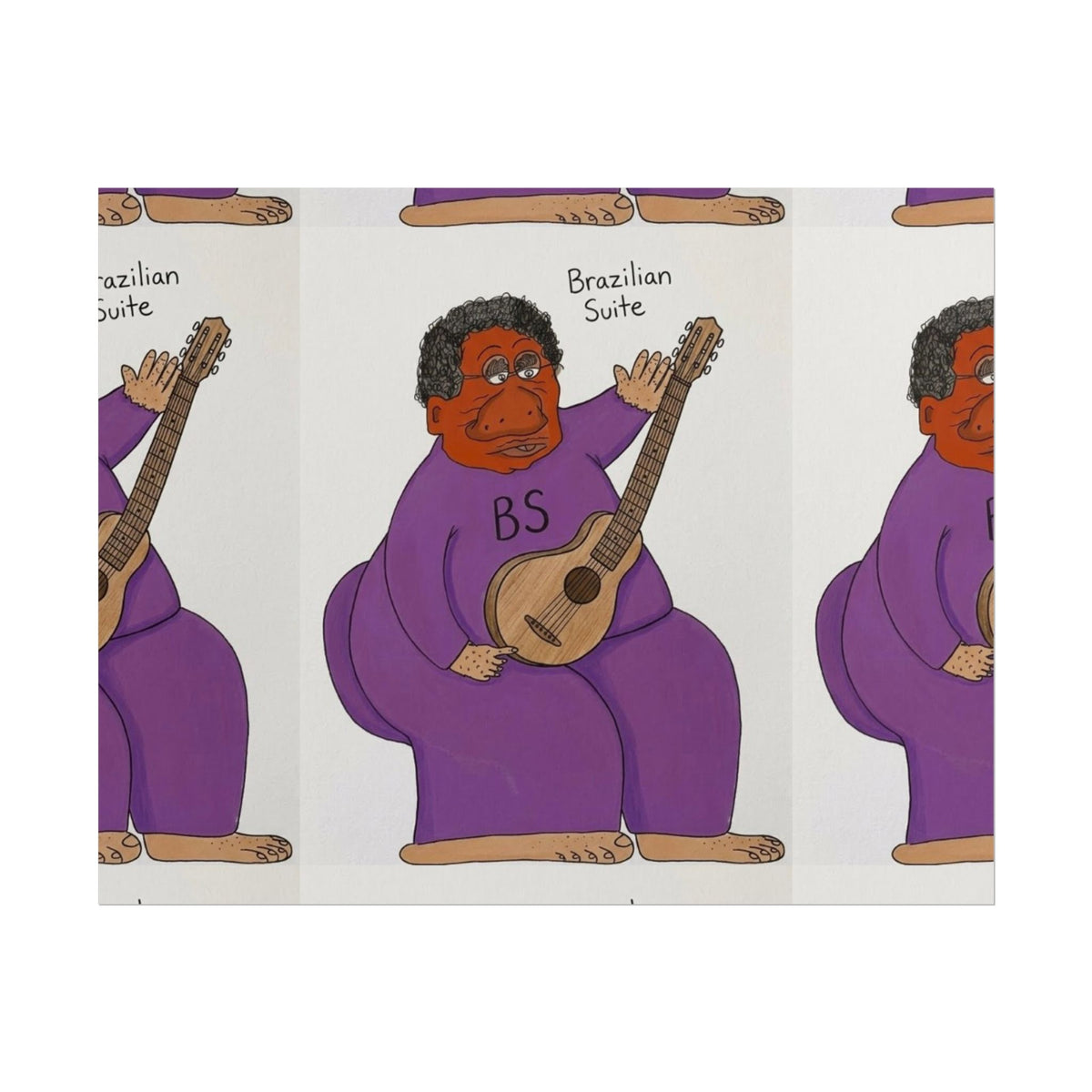 Brazilian Suite Guitarist Rolled Poster