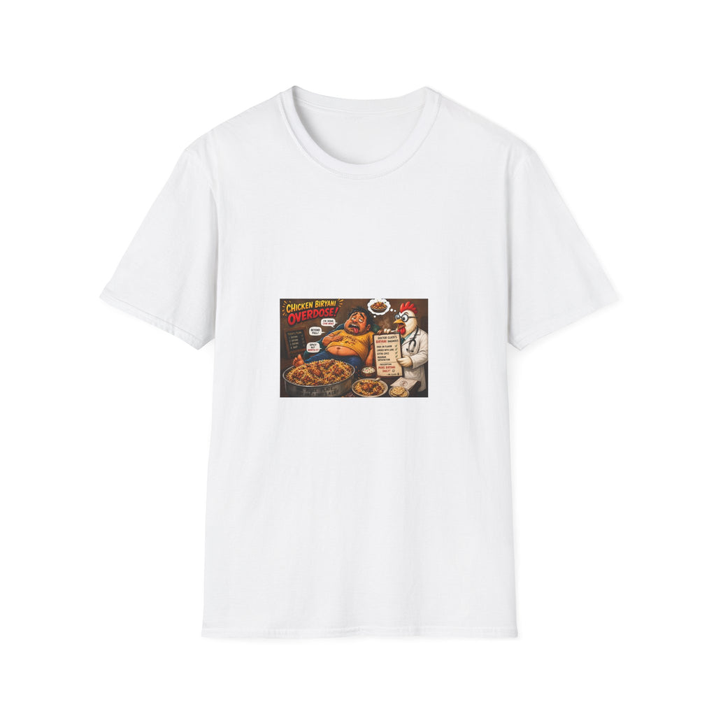 T-Shirt — Funny Chicken Ramen Overdose Graphic Tee