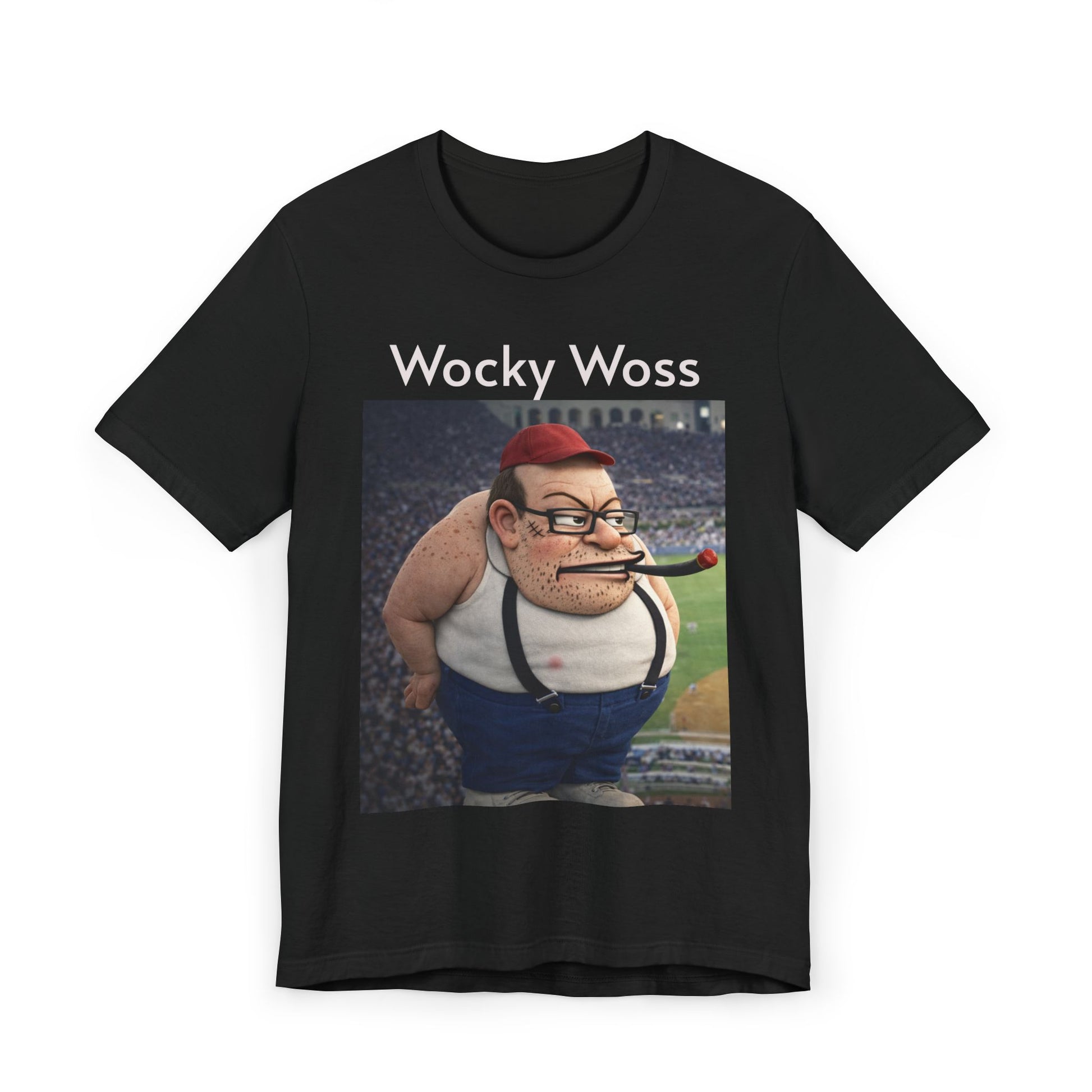 Wocky Woss Graphic T-Shirt — Humorous Vintage Cartoon Character Tee