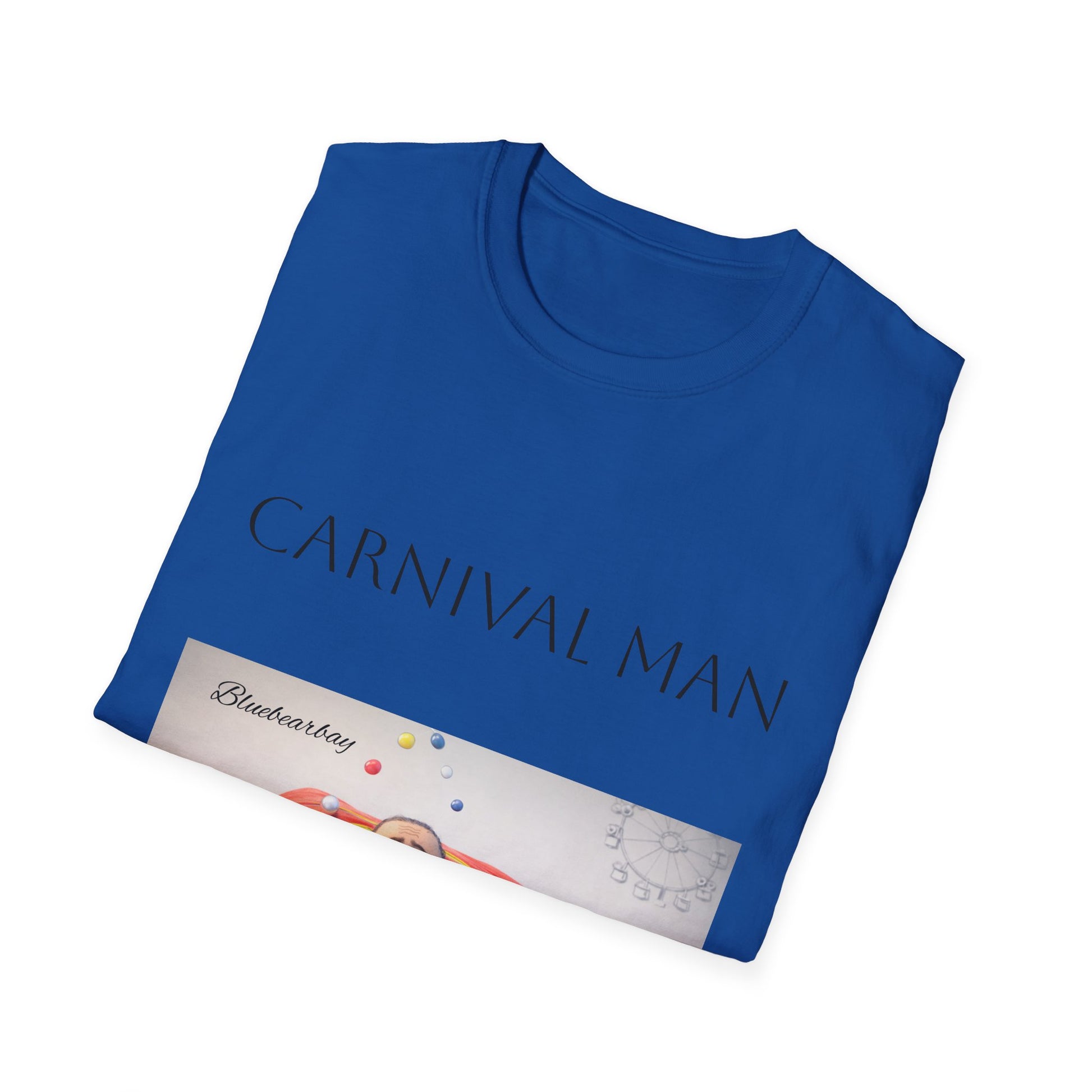 T-Shirt — "Carnival Man" Colorful Clown Art Tee