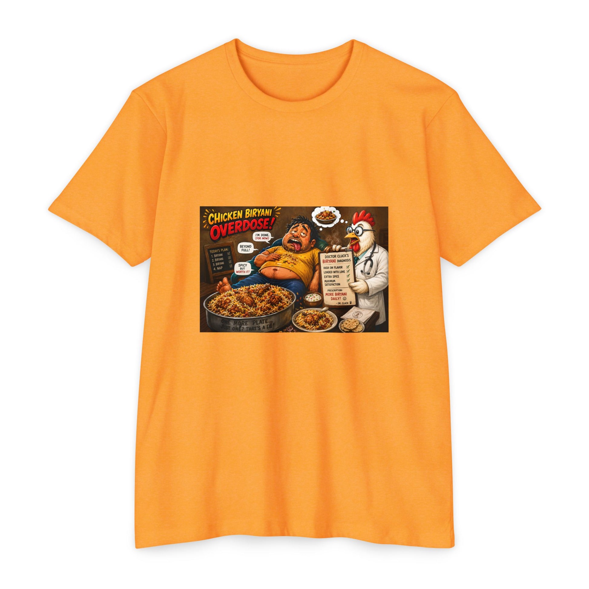 Chicken Biryani 'Overdose' T-Shirt — Funny Foodie Graphic Tee