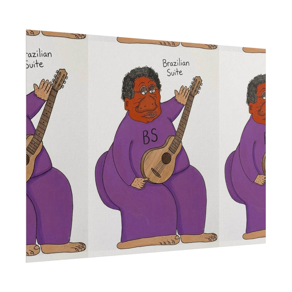 Brazilian Suite Guitarist Rolled Poster