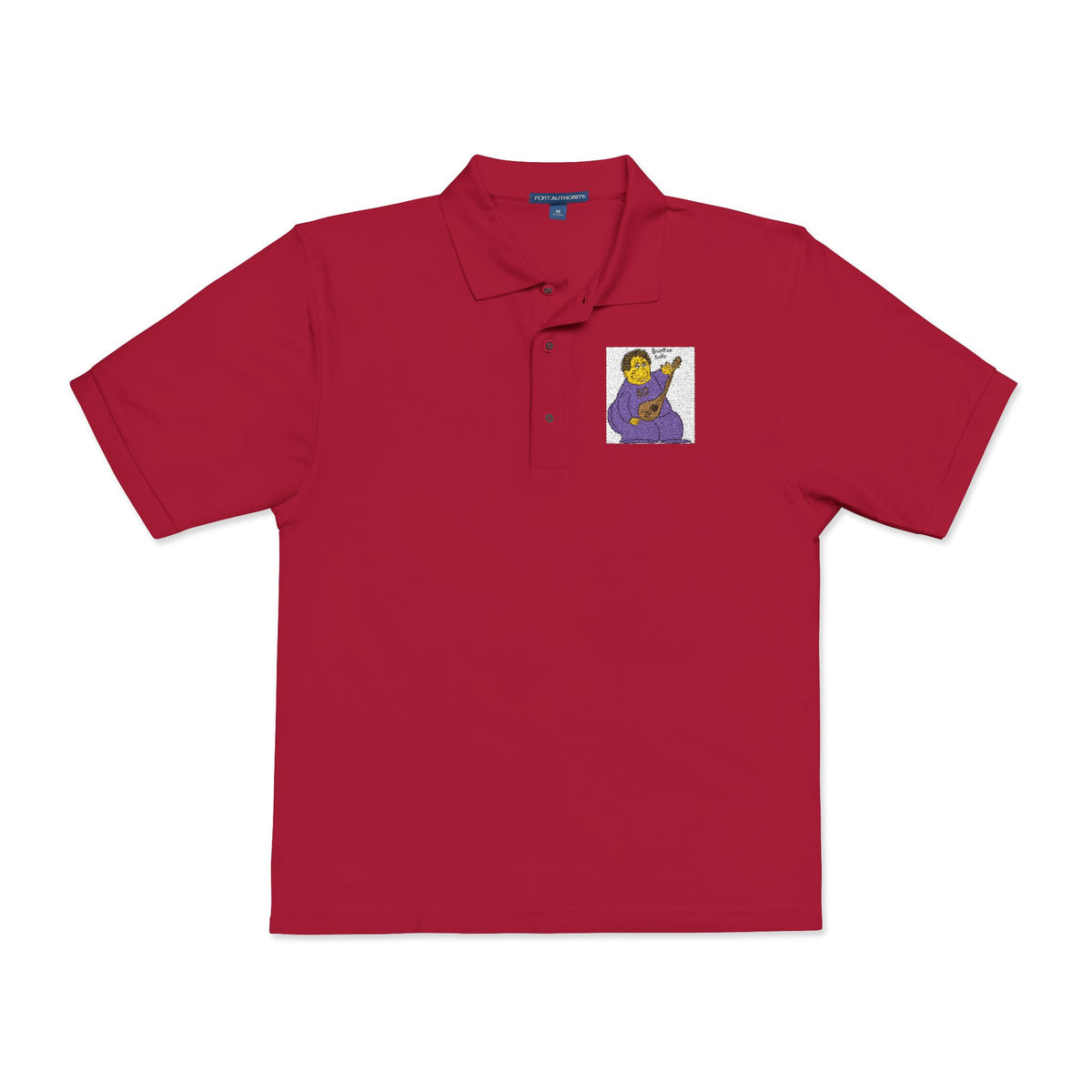 Embroidered Purple Dancer Polo