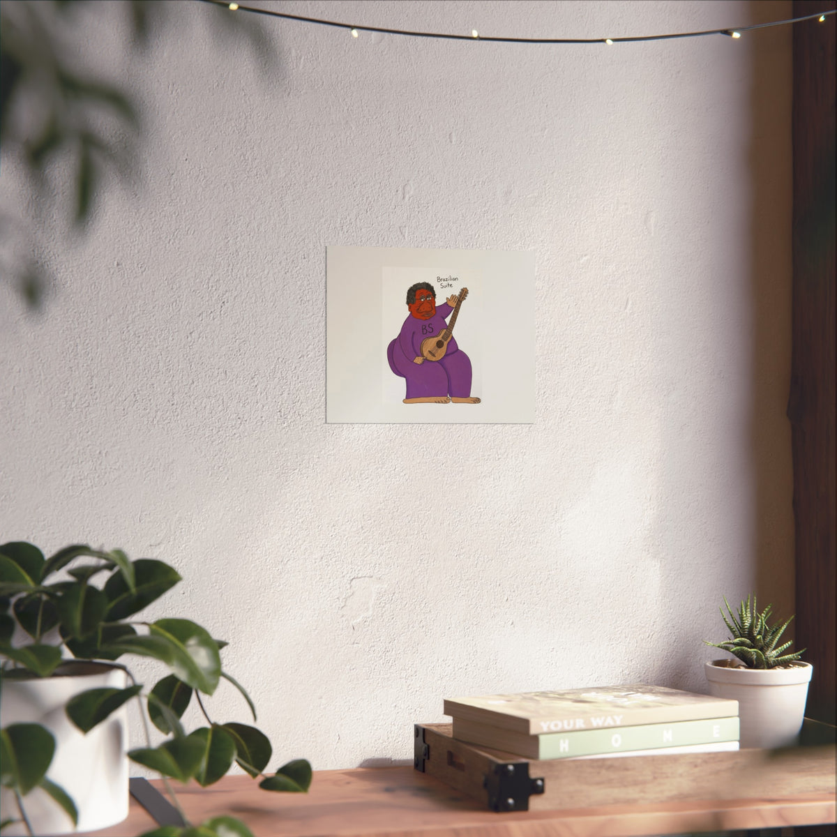 Brazilian Samba Guitarist Fine Art Poster
