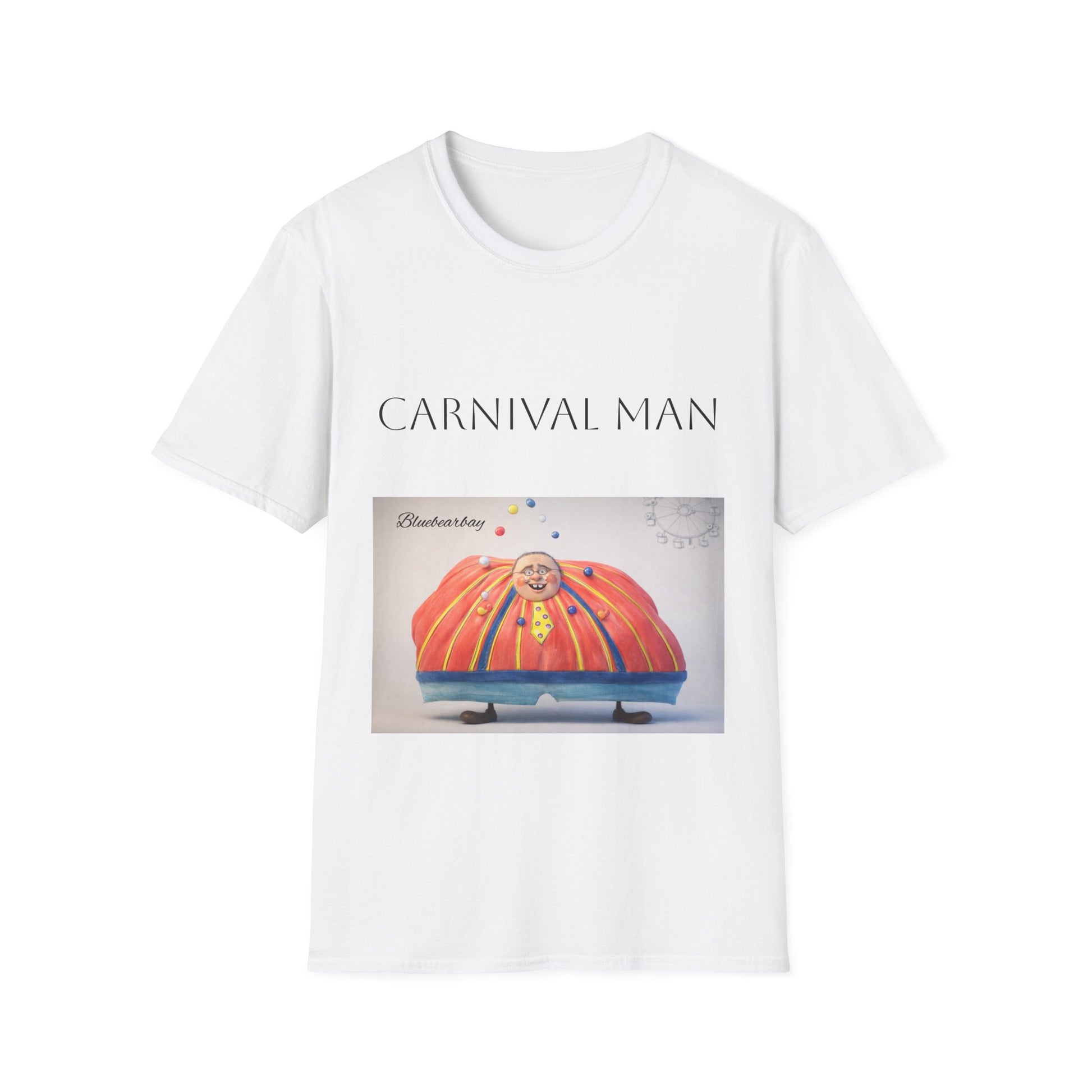 T-Shirt — "Carnival Man" Colorful Clown Art Tee