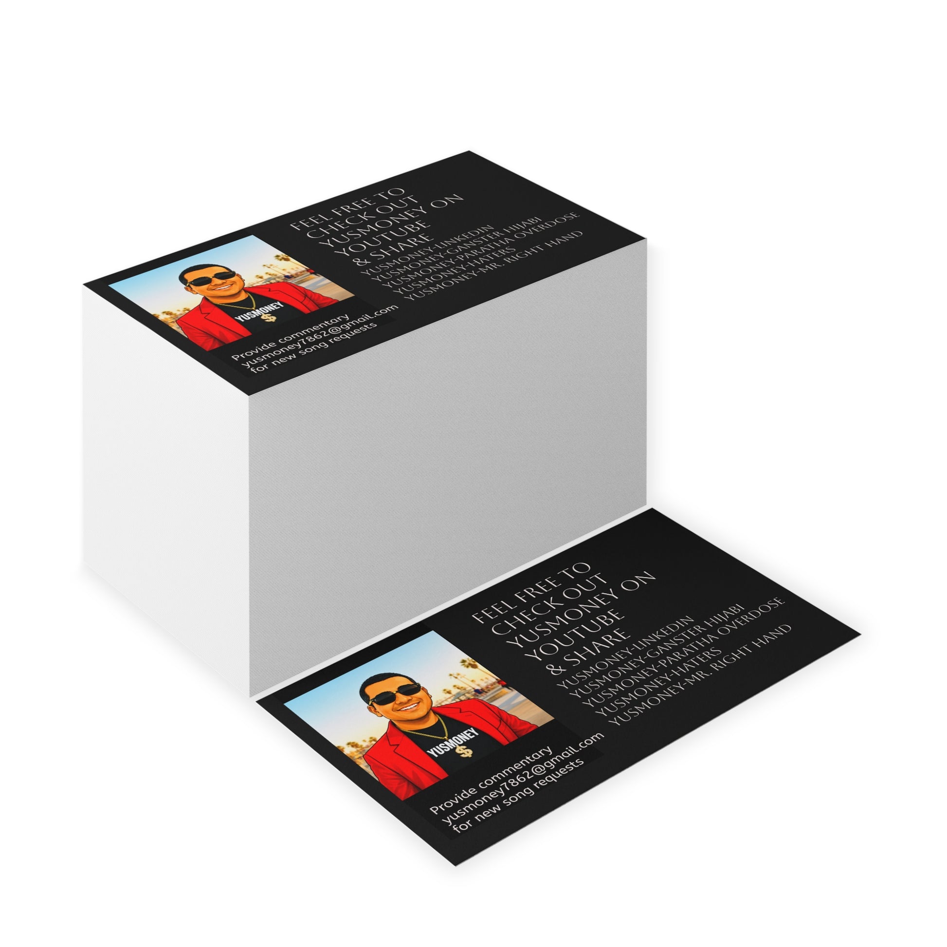 Business Card — Personalized Social Media Promo Card with Photo & Links