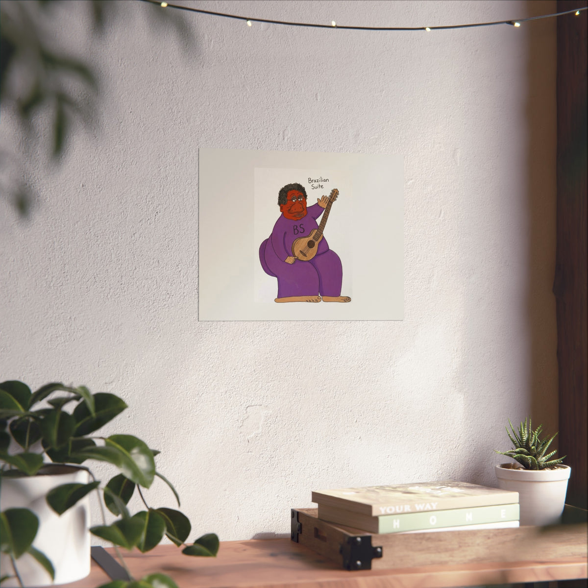 Brazilian Samba Guitarist Fine Art Poster