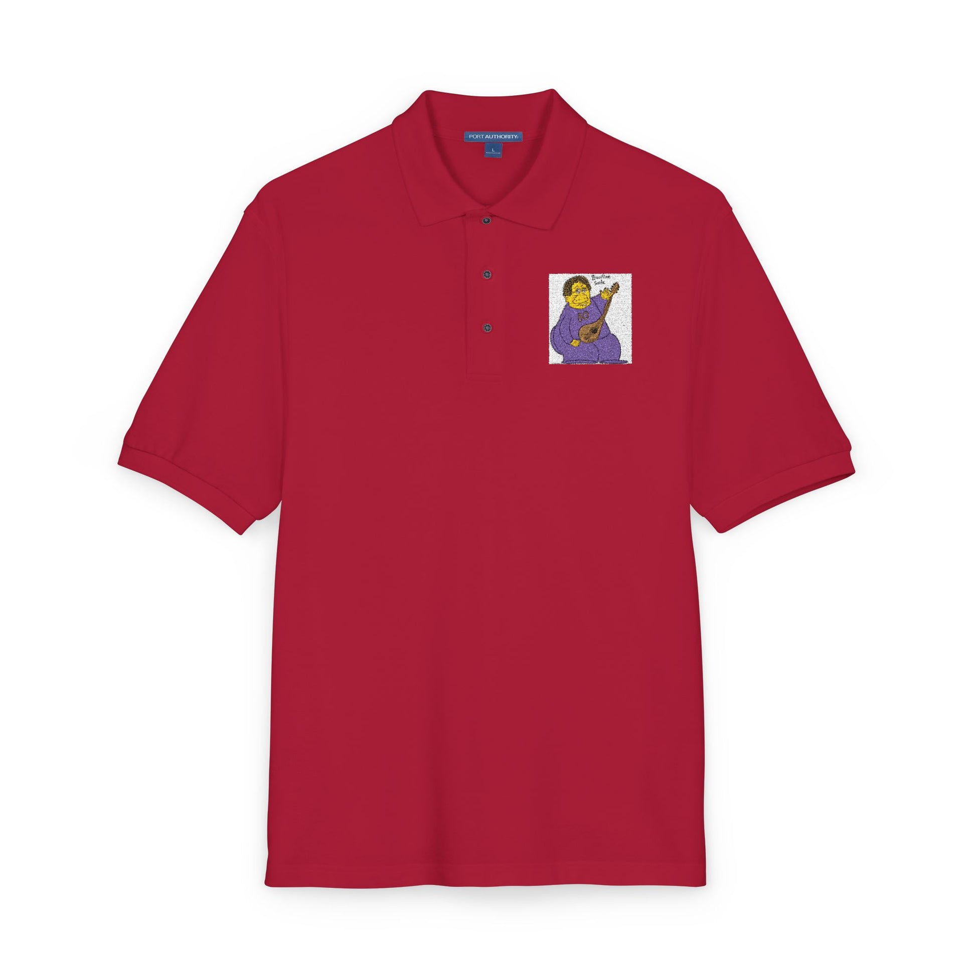 Embroidered Purple Dancer Polo