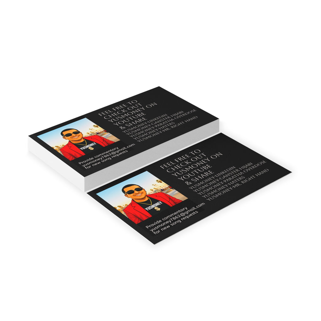 Business Card — Personalized Social Media Promo Card with Photo & Links