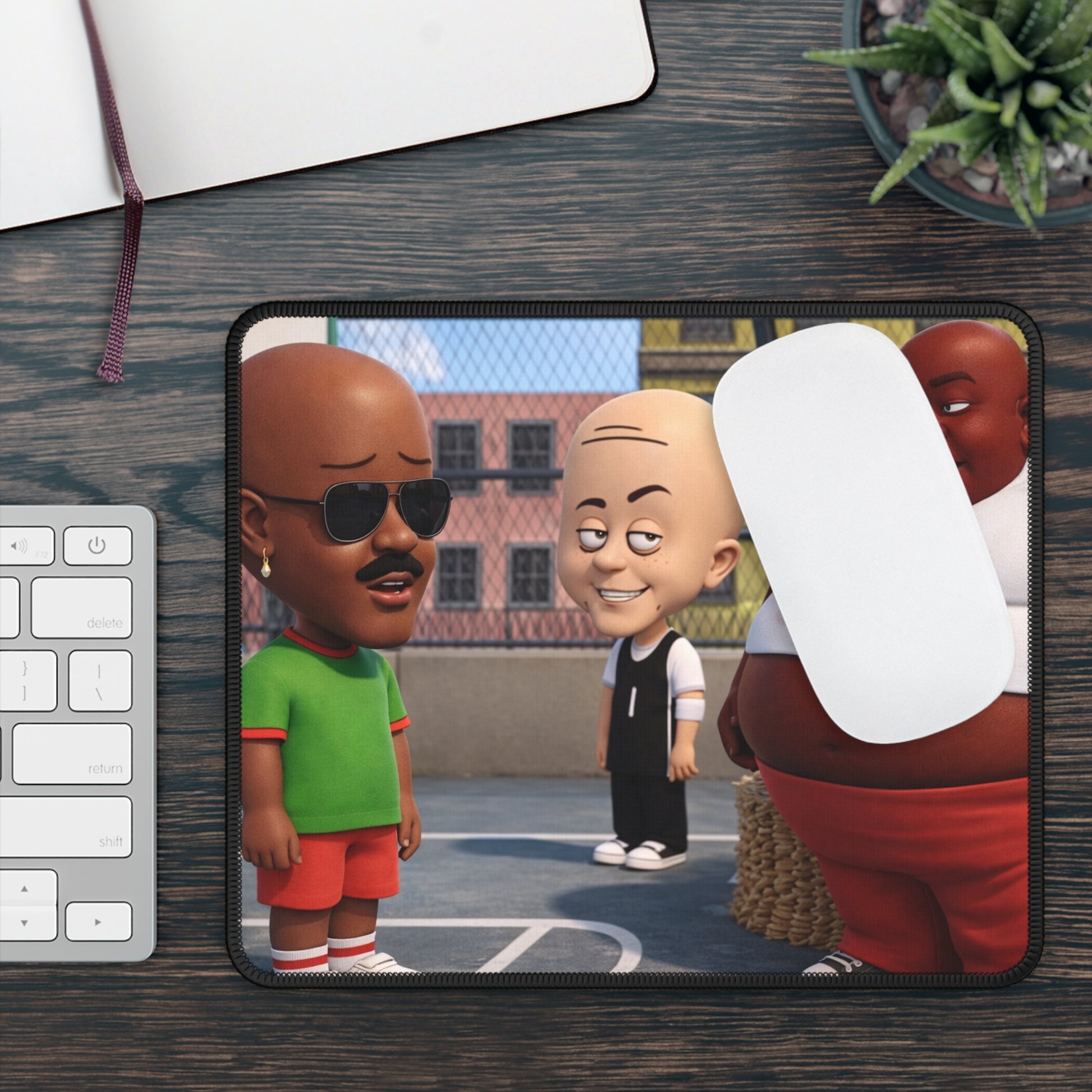 Gaming Mouse Pad — Cartoon Street Crew Design