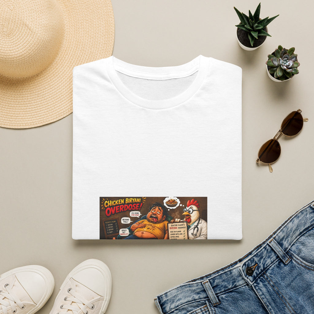 T-Shirt — Funny Chicken Ramen Overdose Graphic Tee