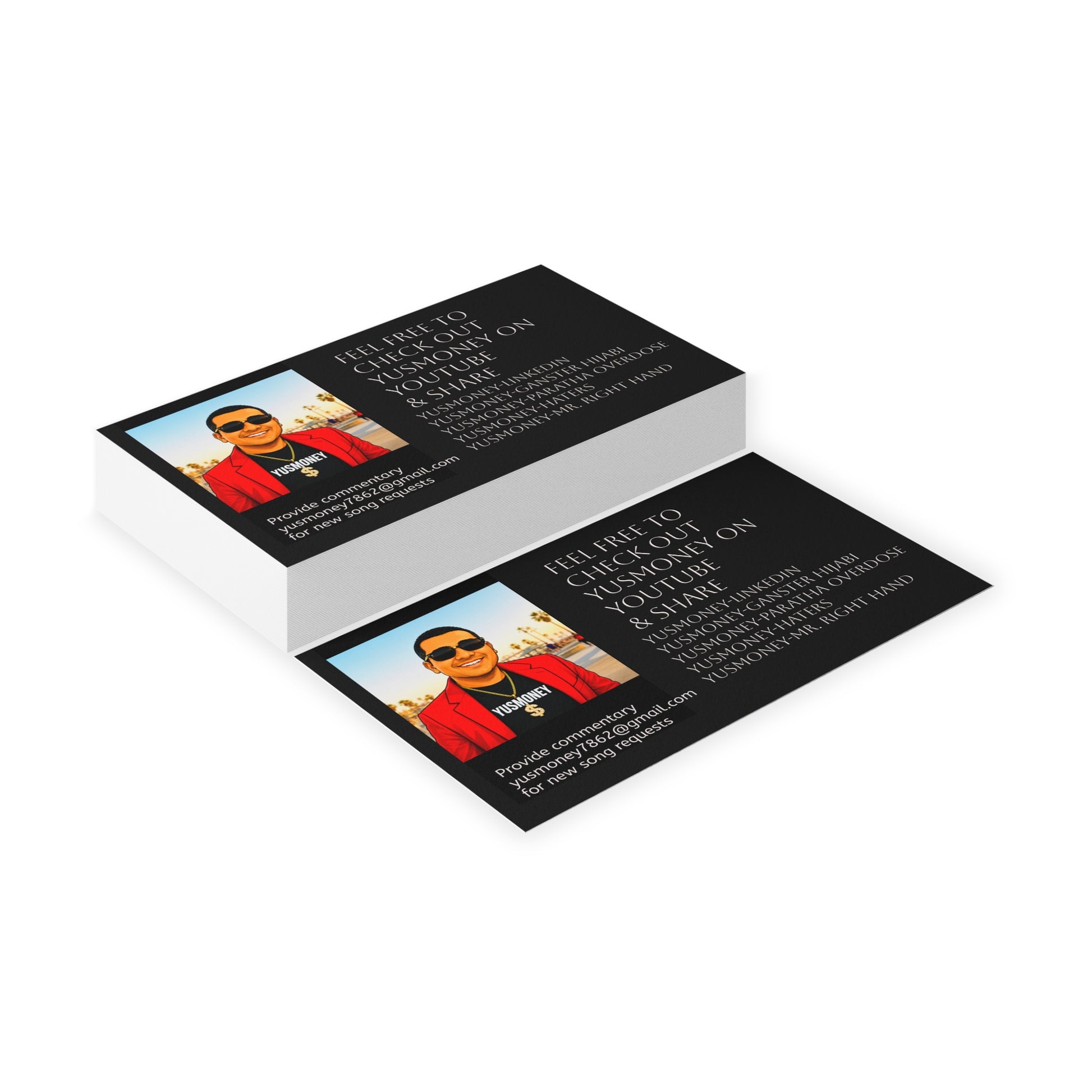 Business Card — Personalized Social Media Promo Card with Photo & Links