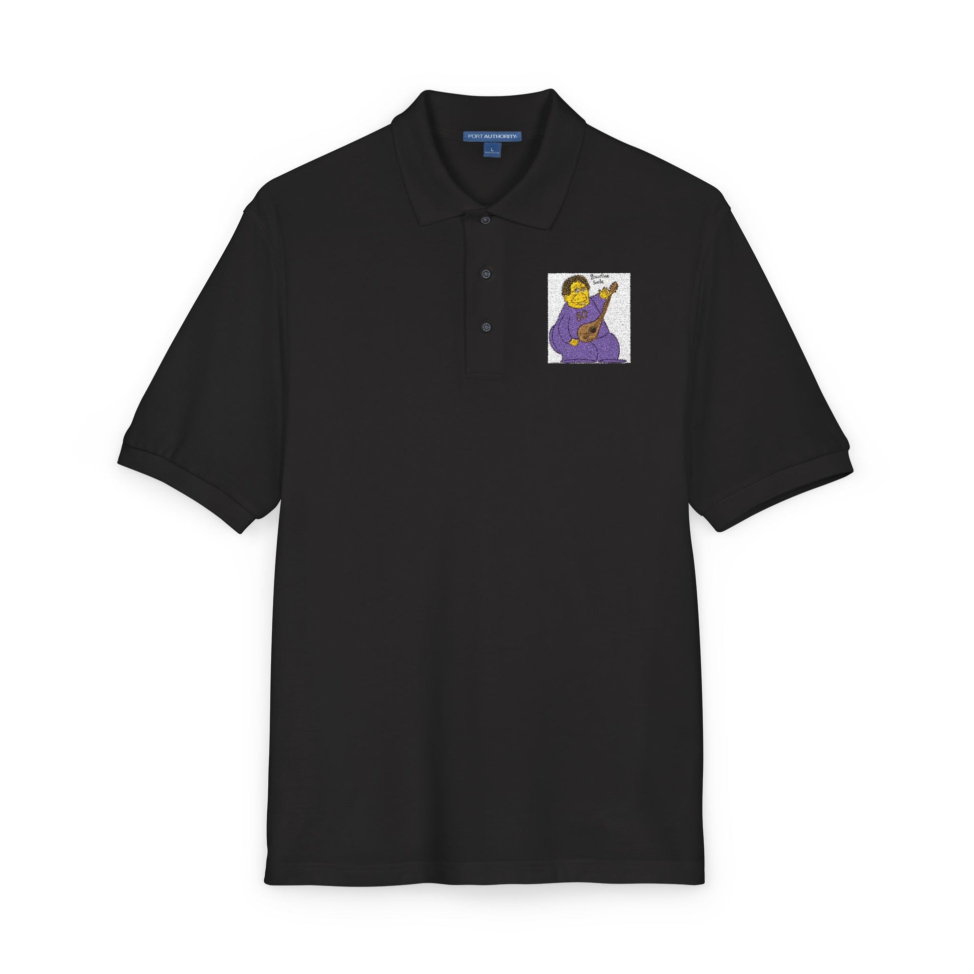 Embroidered Purple Dancer Polo