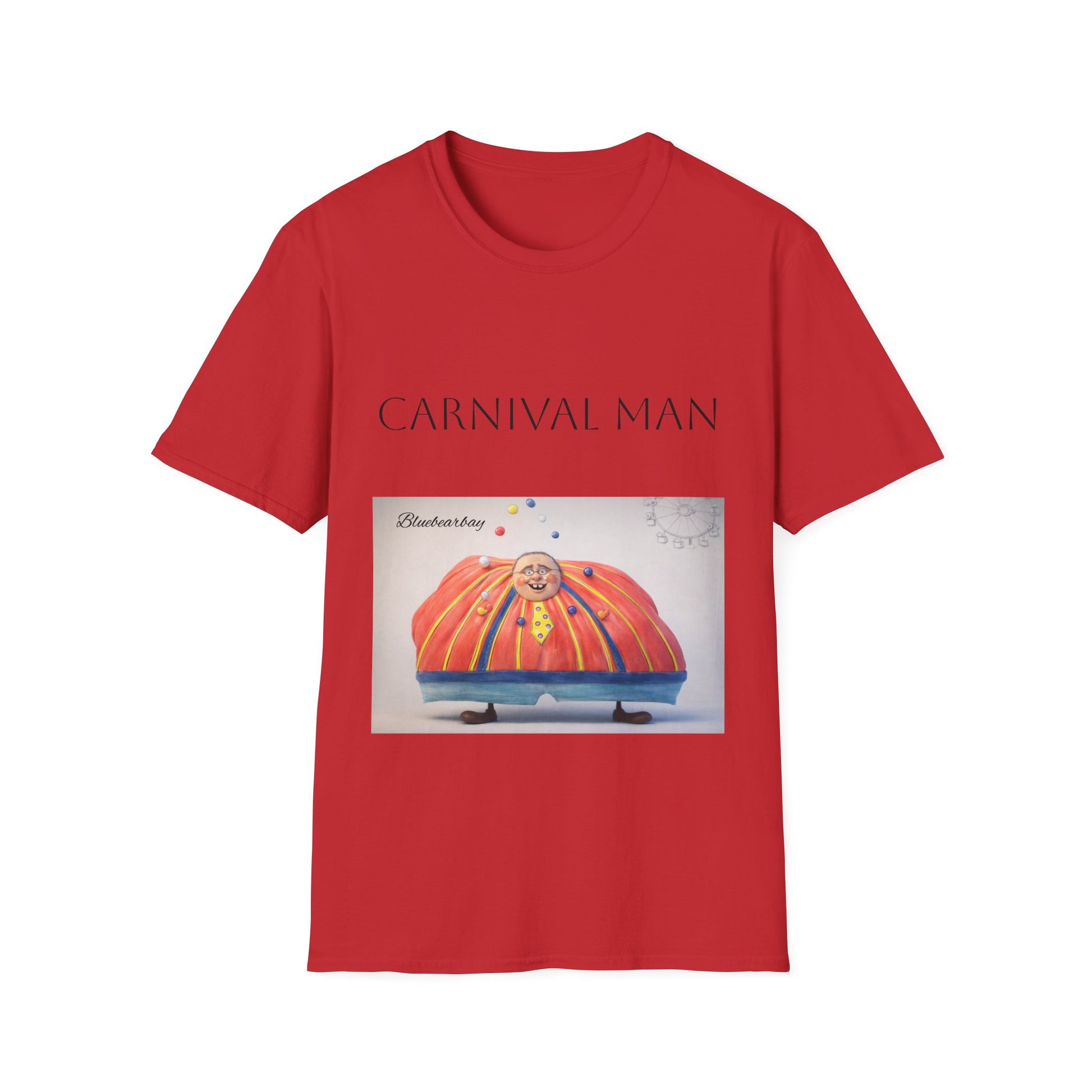 T-Shirt — "Carnival Man" Colorful Clown Art Tee