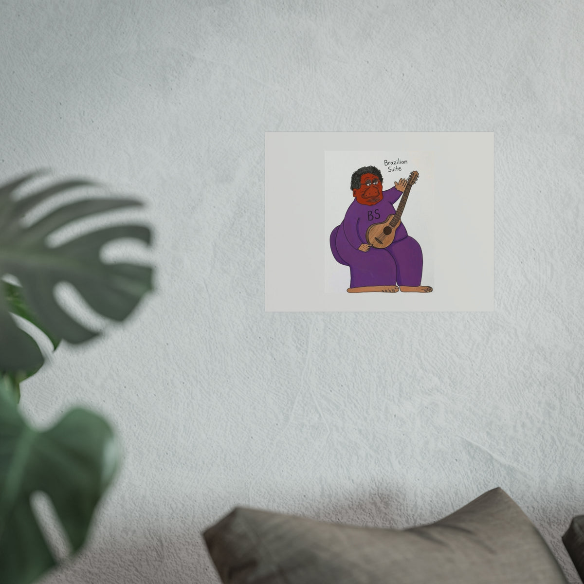 Brazilian Samba Guitarist Fine Art Poster