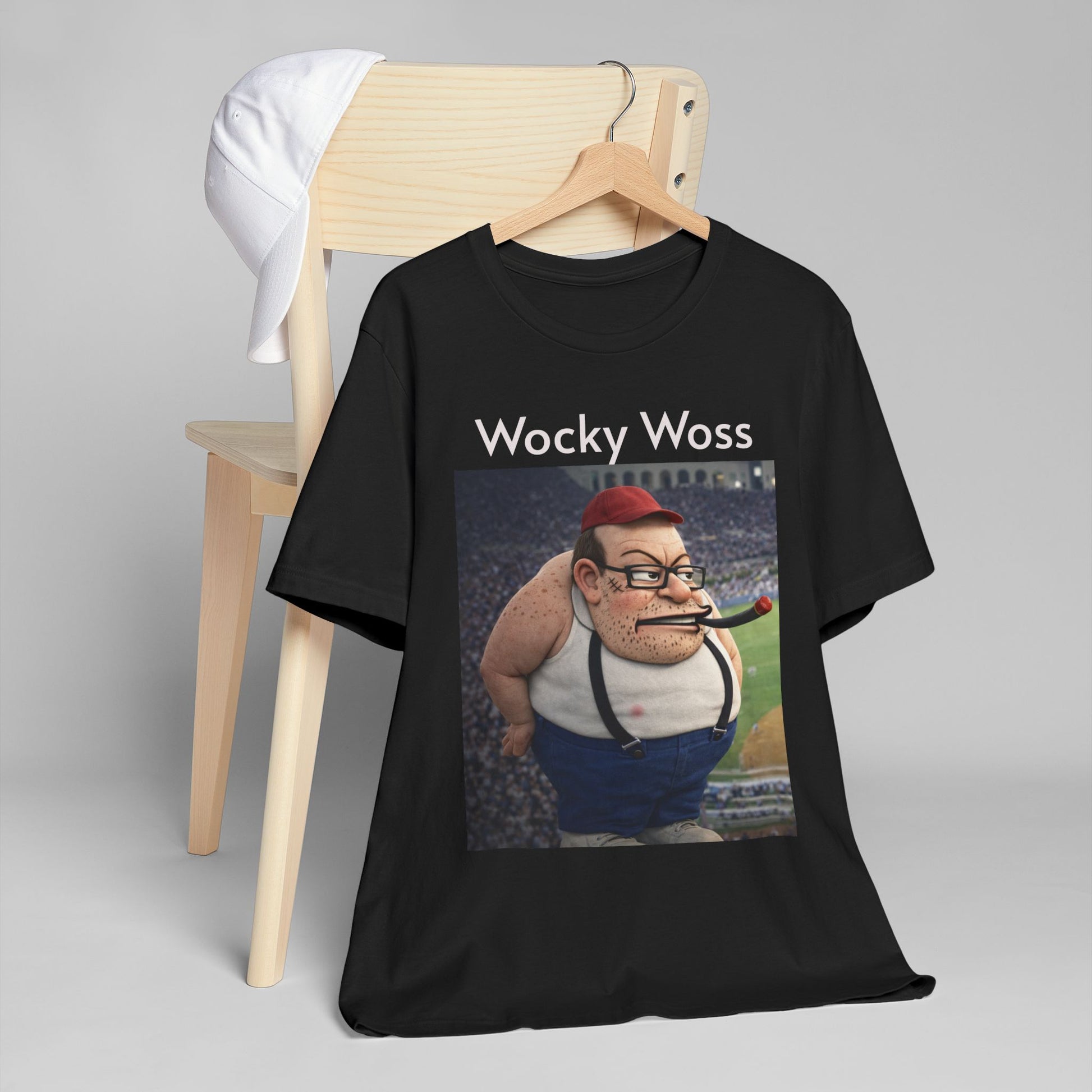 Wocky Woss Graphic T-Shirt — Humorous Vintage Cartoon Character Tee