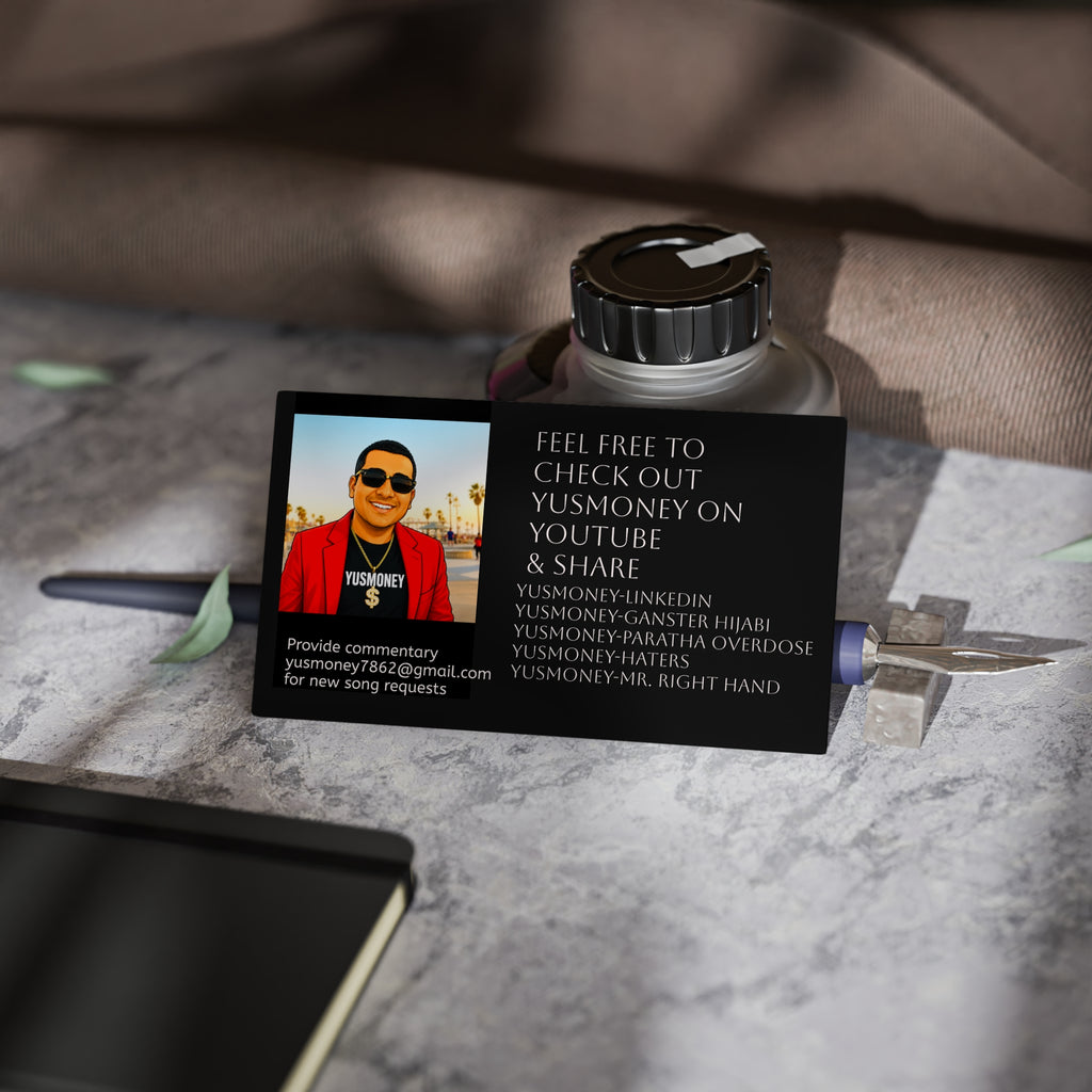 Business Card — Personalized Social Media Promo Card with Photo & Links
