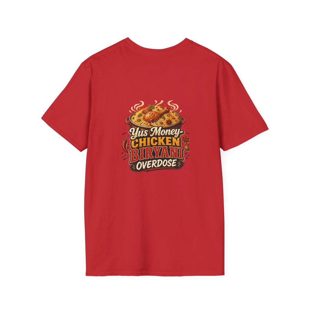 T-Shirt — "Chicken Biryani Overdose" Funny Foodie Graphic Tee