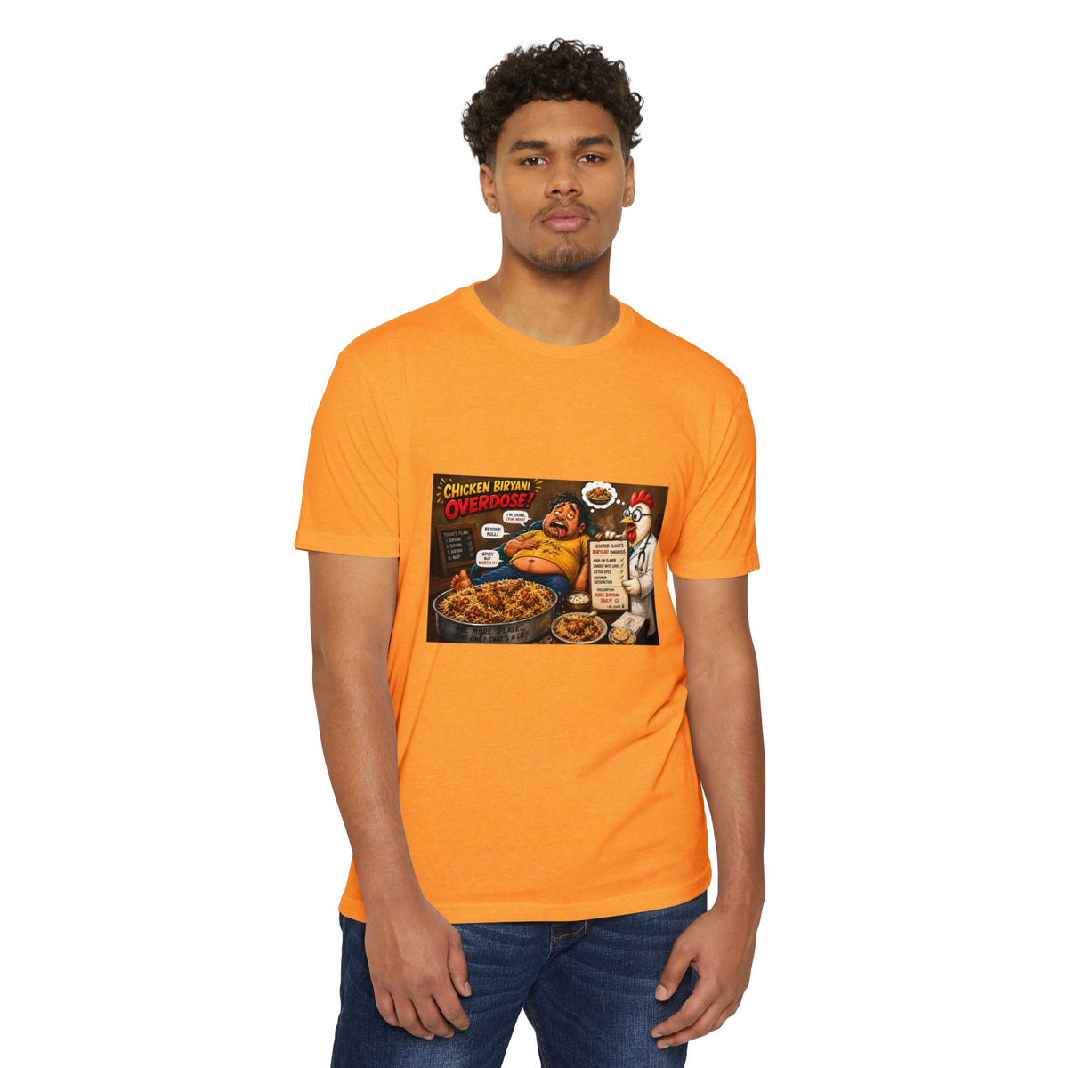 Chicken Biryani 'Overdose' T-Shirt — Funny Foodie Graphic Tee