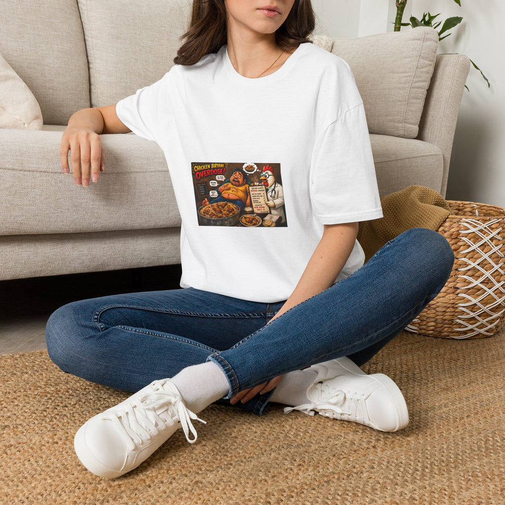 T-Shirt — Funny Chicken Ramen Overdose Graphic Tee