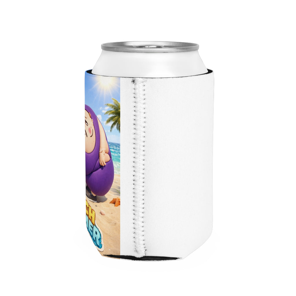 Can Cooler Sleeve - Beach Bummer Cartoon Beach Drink Koozie