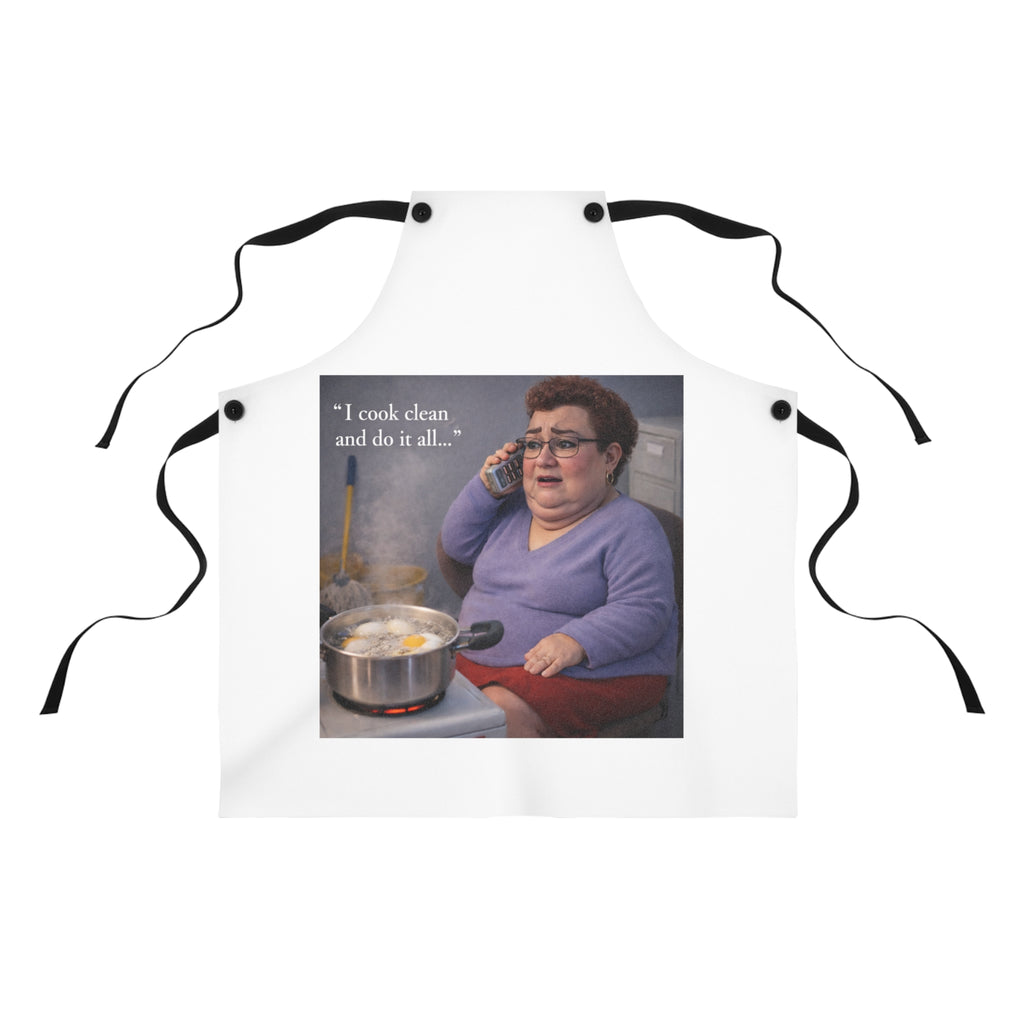 Funny 'I Cook Clean and Do It All...' Apron — Humorous Kitchen Chef Gift