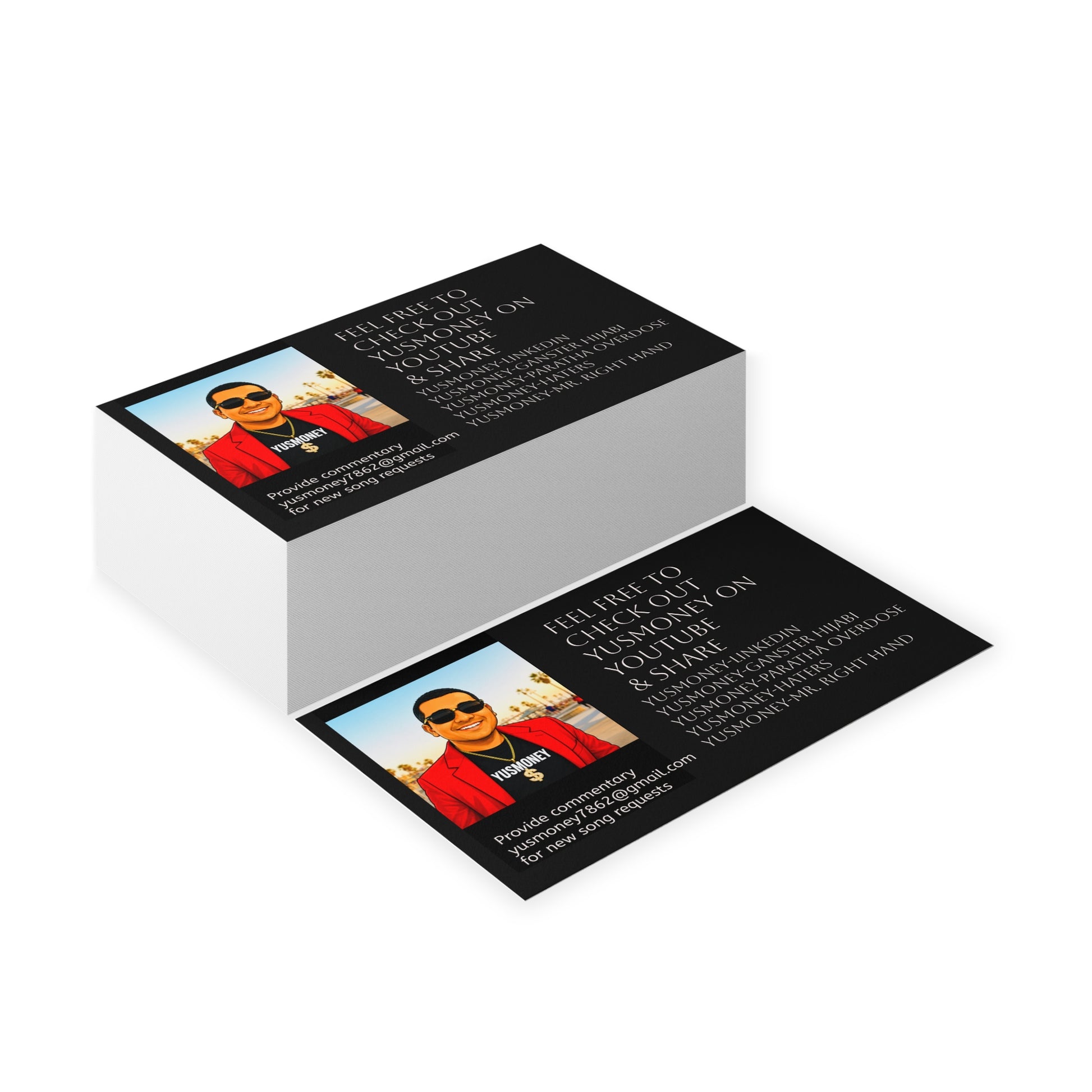 Business Card — Personalized Social Media Promo Card with Photo & Links